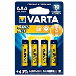 Батарейки VARTA LONGLIFE AAA в блистере 4шт\10бл.в коробке (рус.) 4103 113414