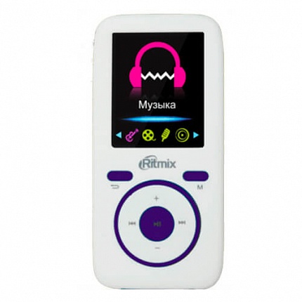 Плеер MP3 RITMIX RF-4450 4Gb White/Violet