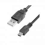 USB-Кабель Mini USB чёрный 1м ( техпак)