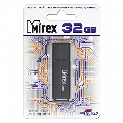 USB 32GB MIREX LINE BLACK