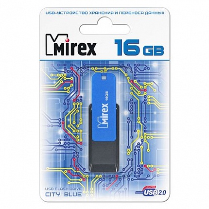 USB 16GB MIREX CITY BLUE
