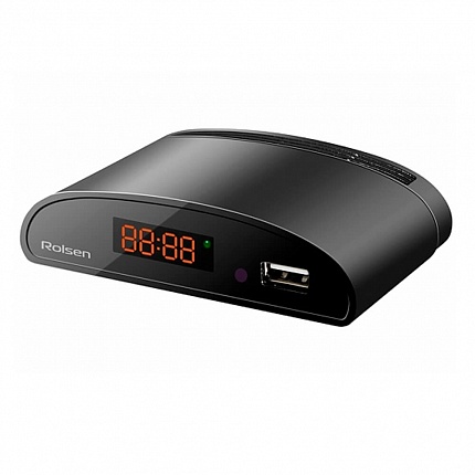 Цифровая ТВ приставка (DVB-T2) Rolsen RDB-523A