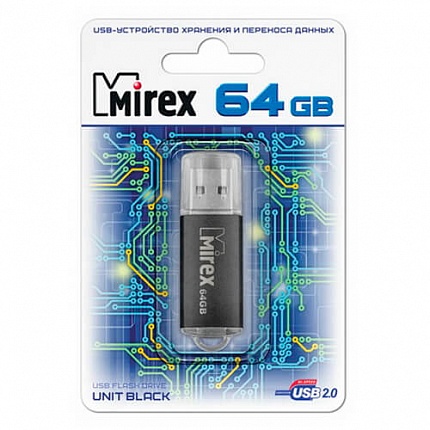 USB 64GB MIREX UNIT BLACK