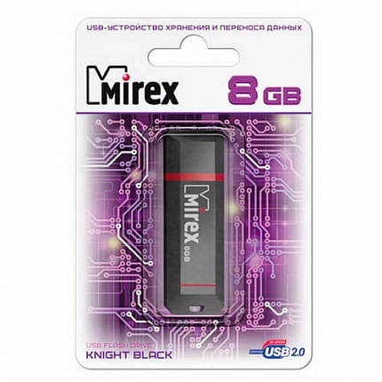 USB 8GB MIREX KNIGHT BLACK