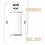 Защитное стекло PERO 2.5D для iPhone 7/8, золотое