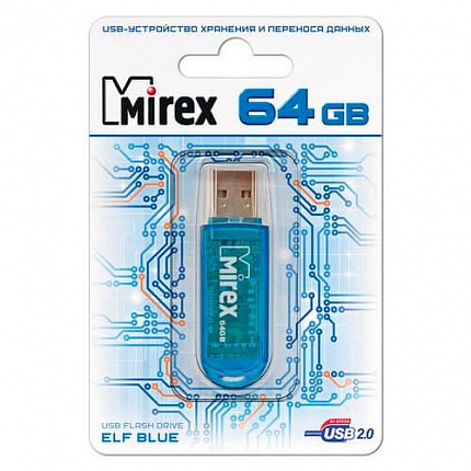 USB 64GB MIREX ELF BLUE