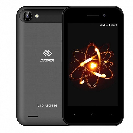 DIGMA LINX ATOM DARK GREY (2 SIM, ANDROID)