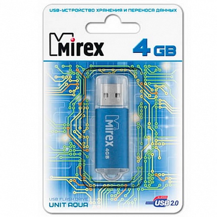 USB 4GB MIREX UNIT AQUA
