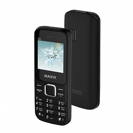 MAXVI C3 BLACK (2 SIM)