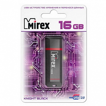 USB 16GB MIREX KNIGHT BLACK