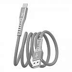 USB кабель Type-C DOTFES A08T Durable Nylon Braided (1m) gray