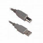 Кабель Prolike USB 2.0 AM-BM 3м серый (для принтера)