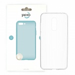 Клип-кейс PERO силикон для Meizu 15 Lite прозрачный