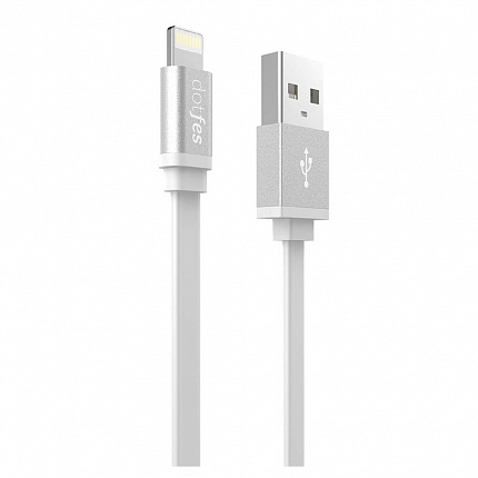 USB кабель DOTFES A05 Lightning (1m) white