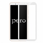 Защитное стекло PERO 2.5D для Xiaomi Mi A2 (6X), белое