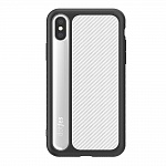 Накладка DOTFES G06 Luxurious Material Case для iPhone X (silver)