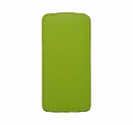 Чехол - книжка Clever Case Leather Shell для iPhone 5C (тисненая кожа, зелёный)