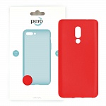 Клип-кейс PERO софт-тач для Meizu 15 красный
