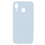 Клип-кейс PERO софт-тач для Samsung M20 голубой