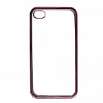 Силиконовый чехол NEYPO AURA для Apple iPhone 5/5S/SE (розовый металлик) NSTA0044