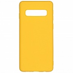 Клип-кейс PERO софт-тач для Samsung Galaxy S10 жёлтый