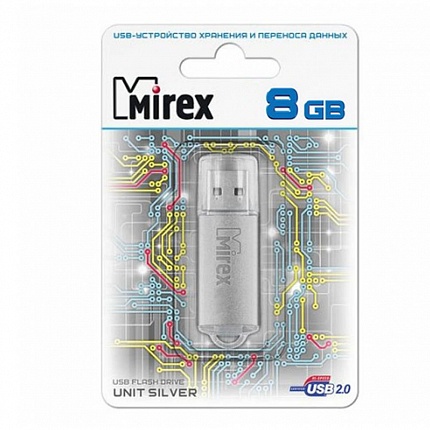 USB 8GB MIREX UNIT SILVER