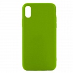 Силиконовый чехол NEYPO SOFT MATTE  для  Apple iPhone X  (салатовый) NST3357