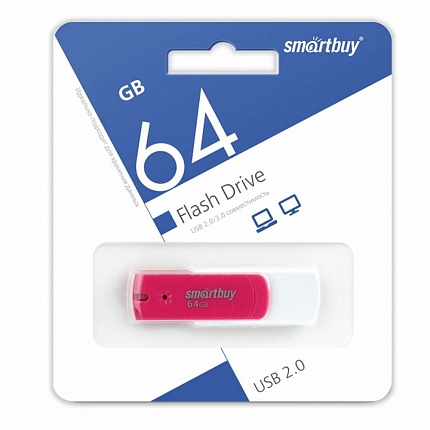 USB 64GB SmartBuy Diamond Pink
