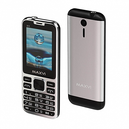 MAXVI X11 METALLIC SILVER (2 SIM)