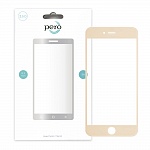 Защитное стекло PERO 2.5D для iPhone 6/6S, золотое